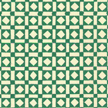 Green Geometric Squares Renaissance Print Italian Paper ~ Carta Varese Italy